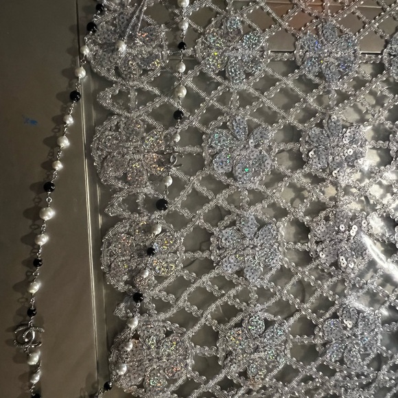 Autentic collar Chanel de perla black end white stones - Picture 6 of 6